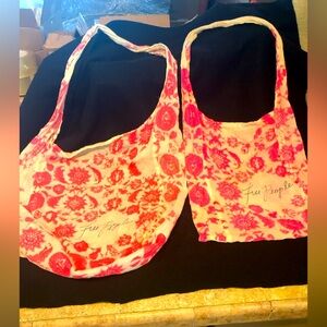 Free People Totes HOT Pink 1- XL-221/2” wide 21” long.Med 161/4”wide by 15” long